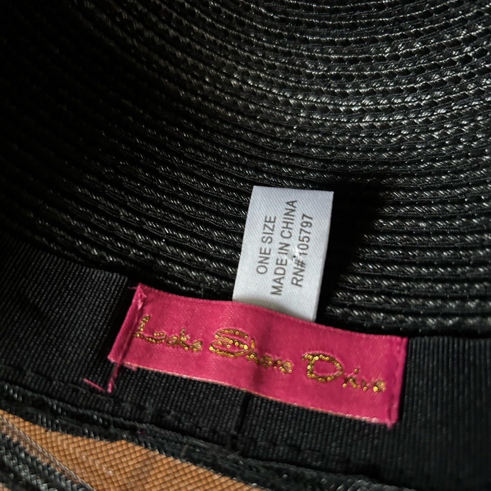 Vintage Black Wide Brim Derby Hat - Picture 10 of 10